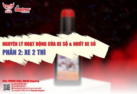 NGUYÊN LÝ HOẠT ĐỘNG CỦA XE SỐ & NHỚT XE SỐ (PHẦN 2): XE 2 THÌ