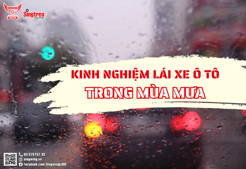KINH NGHIỆM LÁI XE Ô TÔ AN TOÀN TRONG MÙA MƯA
