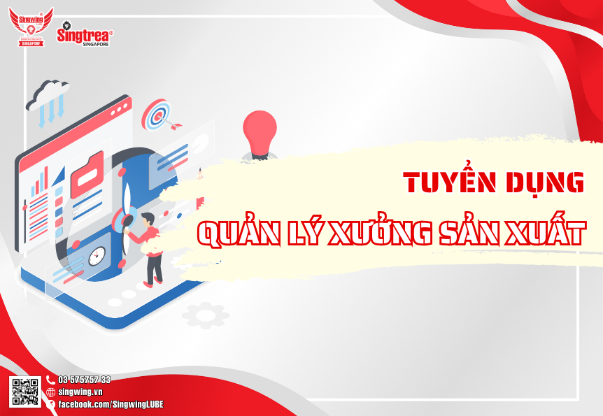TUYỂN QUẢN LÝ XƯỞNG SẢN XUẤT