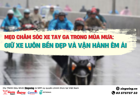 MẸO CHĂM SÓC XE TAY GA TRONG MÙA MƯA: GIỮ XE LUÔN BỀN ĐẸP VÀ VẬN HÀNH ÊM ÁI