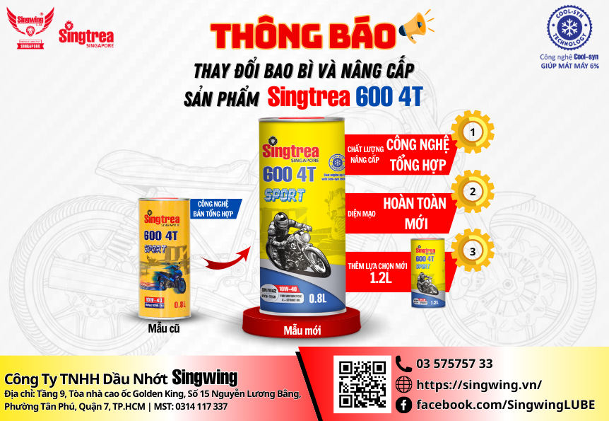 THÔNG BÁO THAY ĐỔI BAO BÌ VÀ NÂNG CẤP SẢN PHẨM