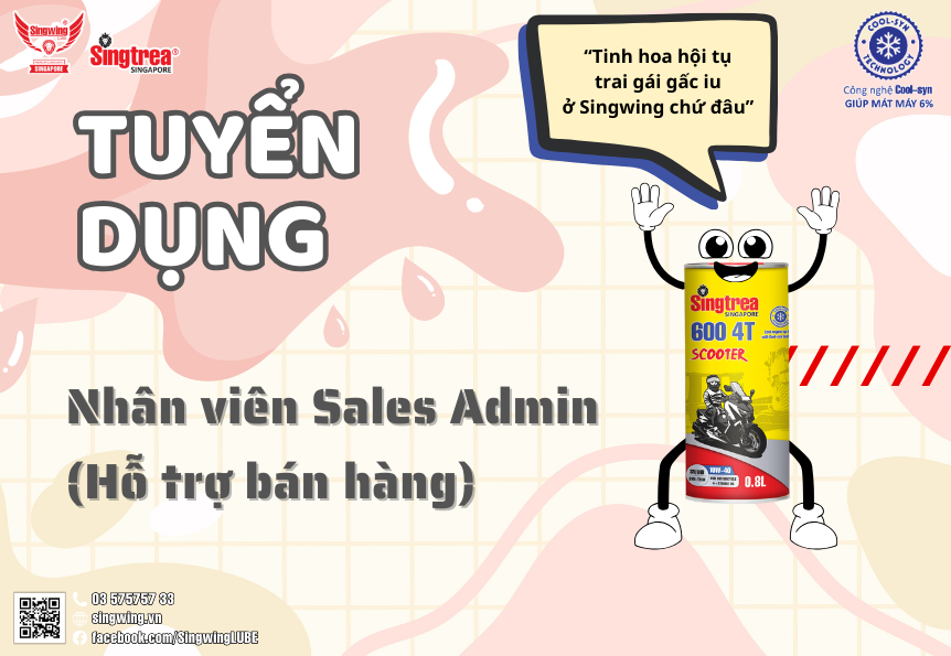 TUYỂN DỤNG NHÂN VIÊN SALES ADMIN