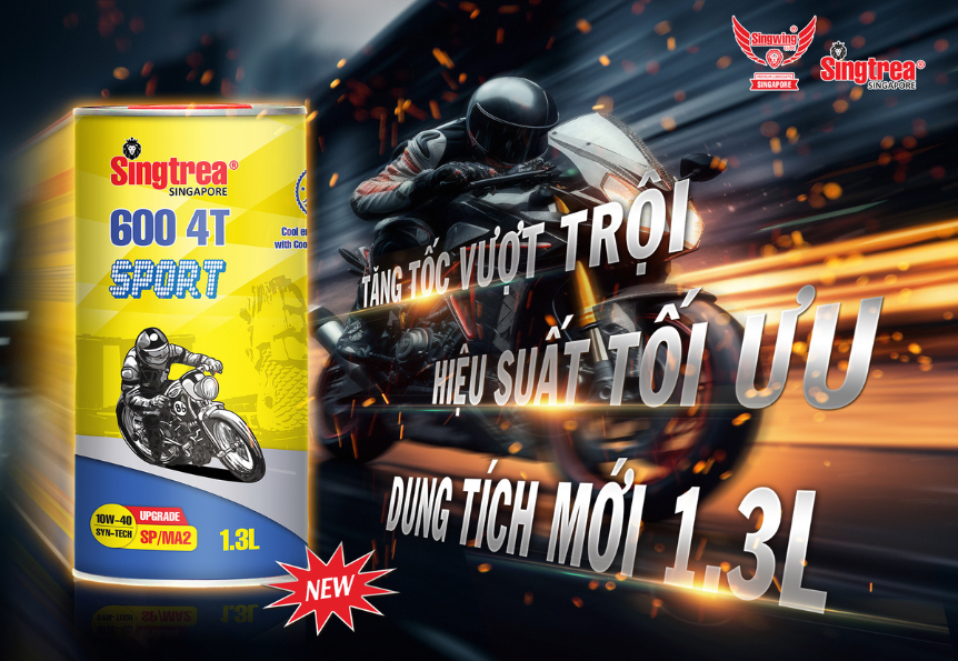 NHỚT XE MÁY SINGTREA 1L3 - SỰ LỰA CHỌN THÔNG MINH CHO CÁC TAY LÁI