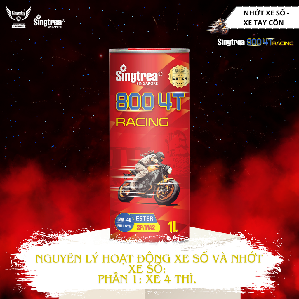 NGUYÊN LÝ HOẠT ĐỘNG CỦA XE SỐ & NHỚT XE SỐ (PHẦN 1): XE 4 THÌ