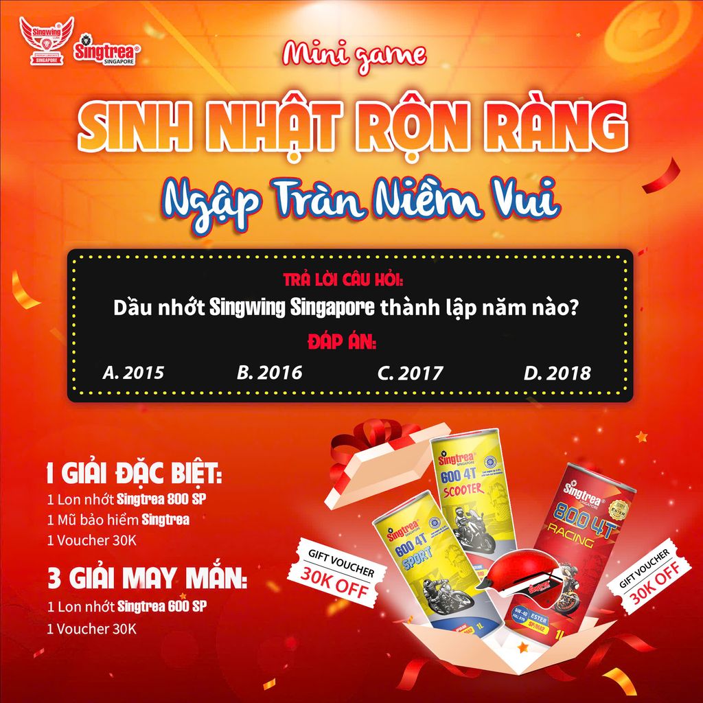 [MINIGAME] SINH NHẬT RỘN RÀNG - NGẬP TRÀN NIỀM VUI