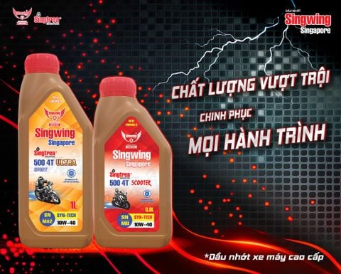🔥 NHỚT XE MÁY SINGTREA 500 4T PHIÊN BẢN NÂNG CẤP - BẠN ĐÃ BIẾT CHƯA? 🔥