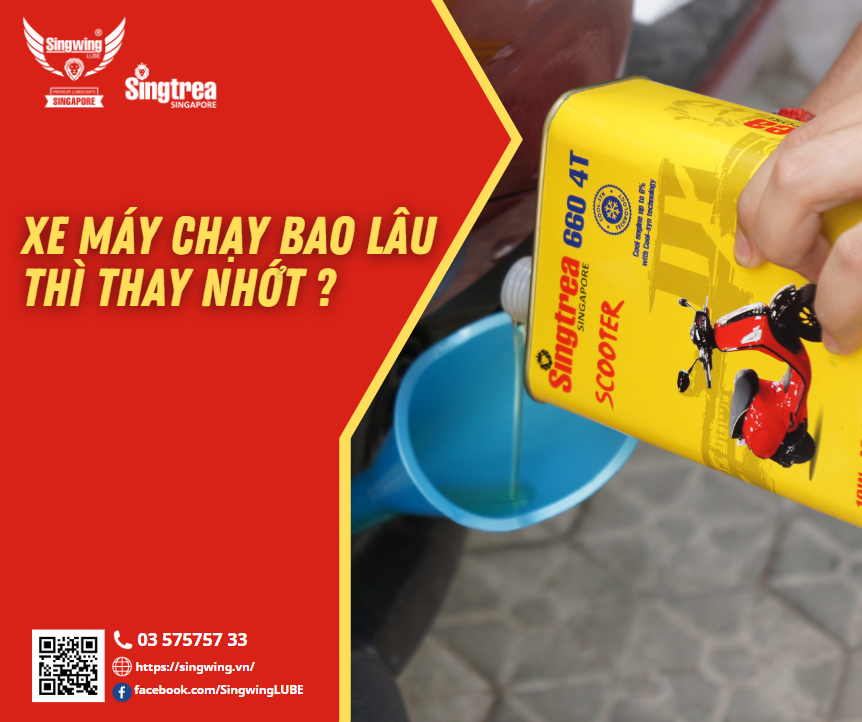 XE MÁY CHẠY BAO NHIÊU KM THÌ CẦN PHẢI THAY NHỚT?