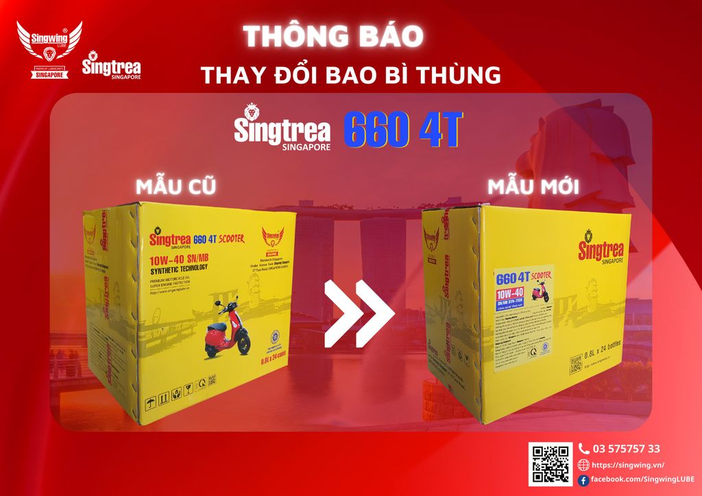 THÔNG BÁO THAY ĐỔI BAO BÌ THÙNG