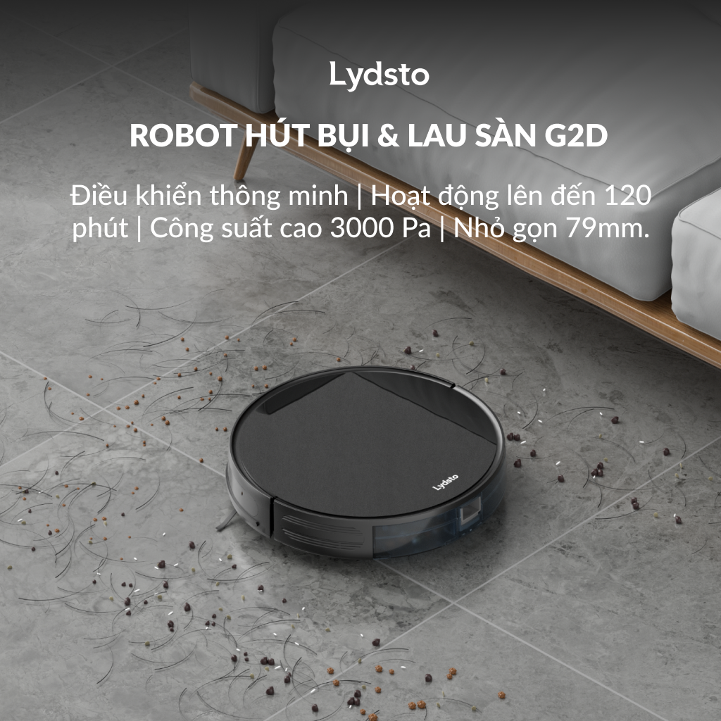 robot hút bụi lau sàn Lydsto G2D