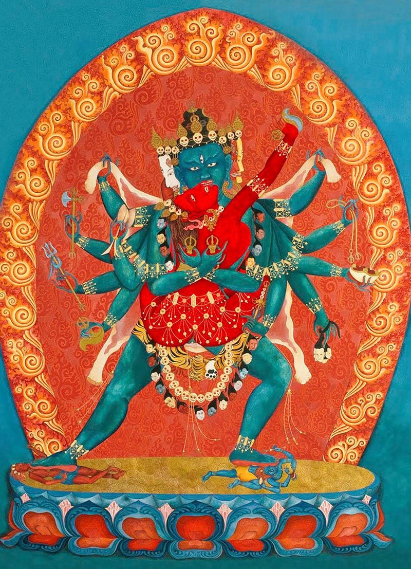 Thắng Lạc Kim Cương Chakrasamvara trong nghệ thuật Phật giáo Tây Tạng