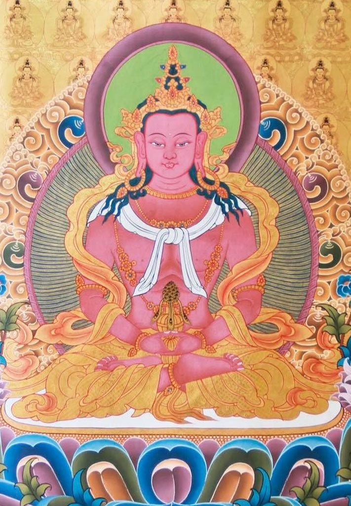 Biểu tượng bình cam lộ trường thọ của Vô Lượng Thọ Phật Amitayus