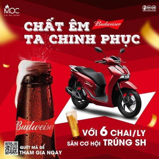 Chinh phục ưu đãi cùng BUDWEISER tại Mộc Riêu Nướng