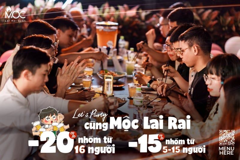 Mộc Lai Rai bung ưu đãi - Đi càng đông giảm càng sâu