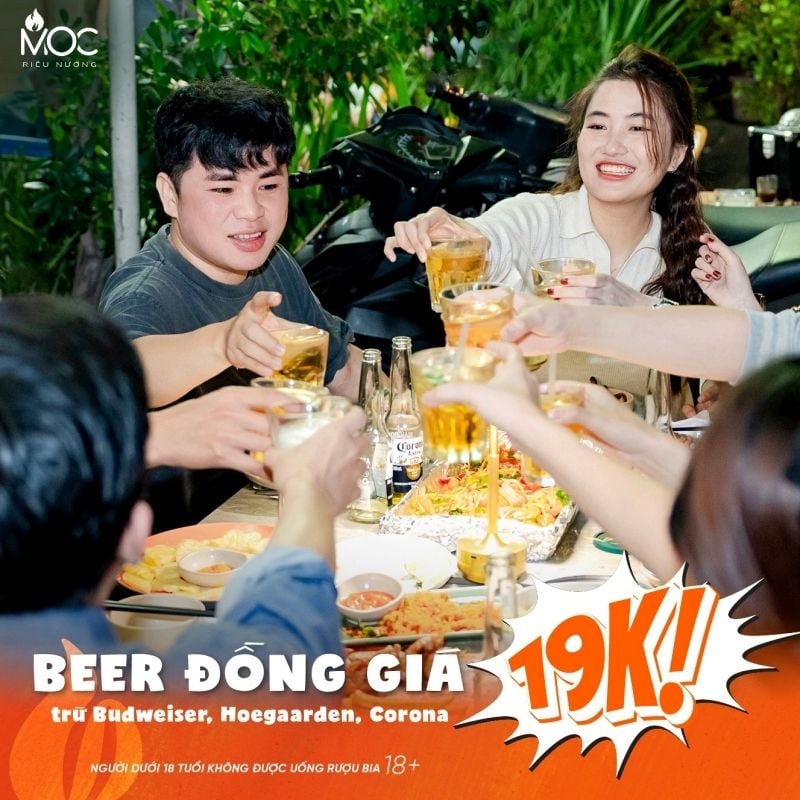 Deal siêu hot - Bia ngon chỉ 19k tại Mộc