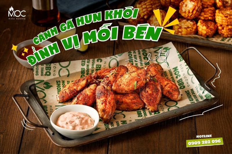 Cánh gà hun khói - Món ngon 