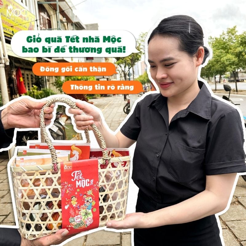 Giỏ quà Tết chất lượng, đong đầy tình thân