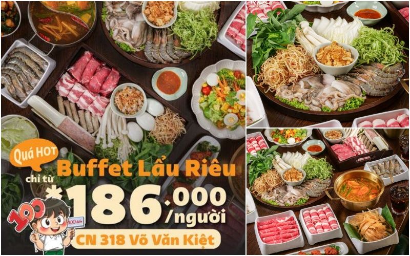 Lần đầu tiên Buffet có mặt tại Mộc Riêu Nướng - Giá chỉ từ 186K/1N (giá gốc 279K/1N)