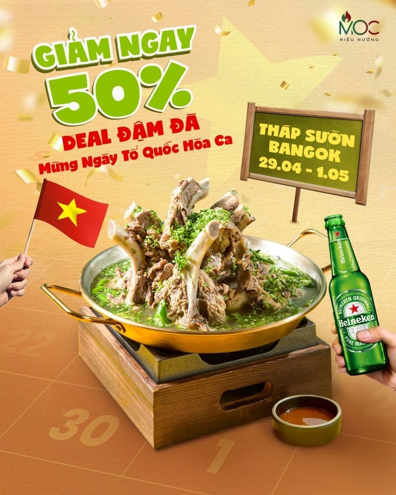 MỪNG ĐẠI LỄ 50 NĂM -  ƯU ĐÃI 50% THÁP SƯỜN BANGKOK