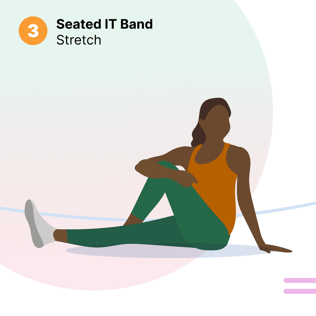 bài tập Seated It Band Stretch
