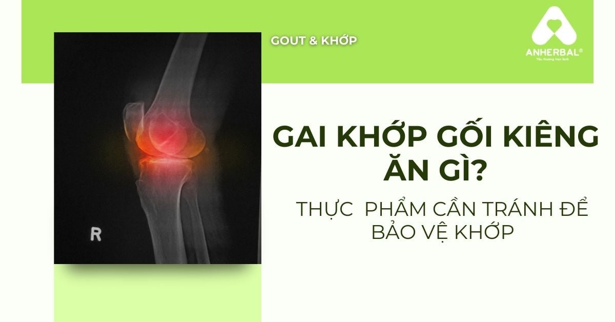 Gai khớp gối kiêng ăn gì? Thực phẩm cần tránh bảo vệ khớp