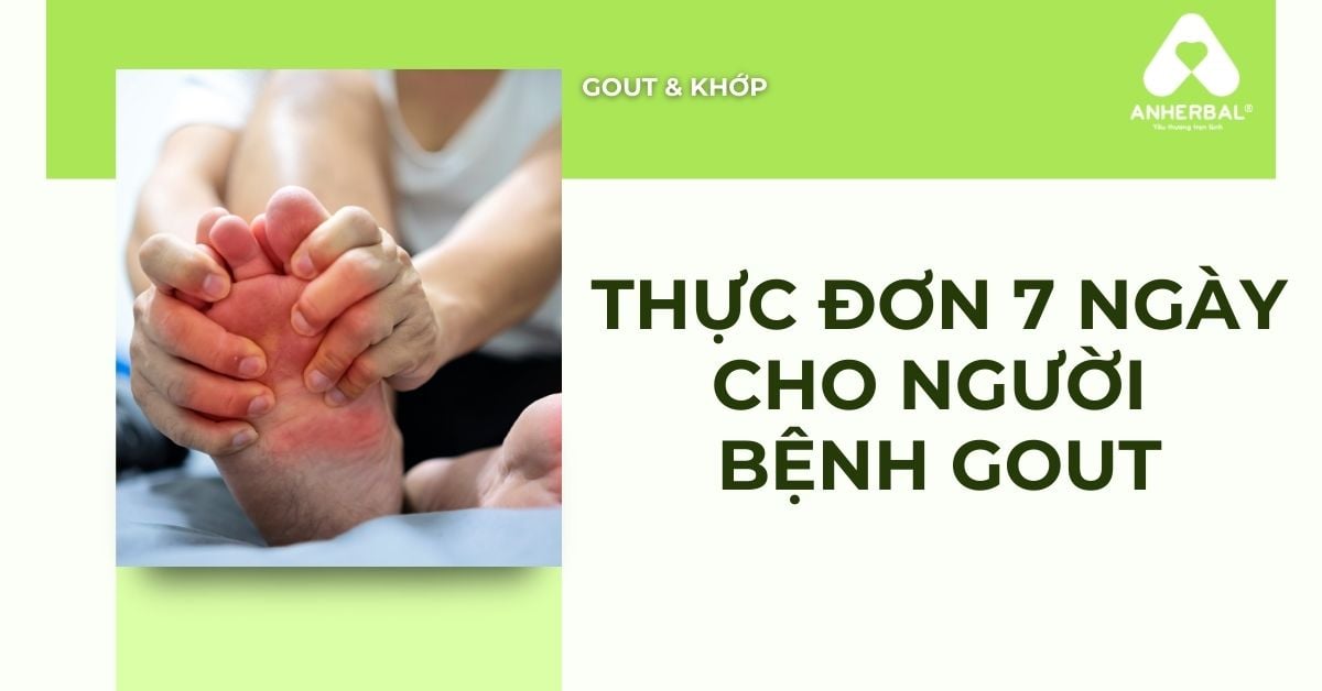 Thực đơn 7 ngày cho người bị bệnh gout giúp giảm đau