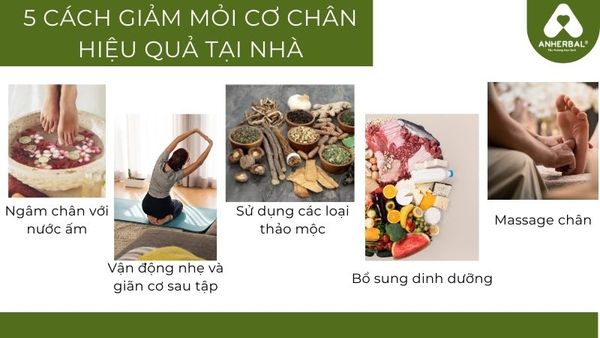 5 cách giảm mỏi cơ chân hiệu quả tại nhà