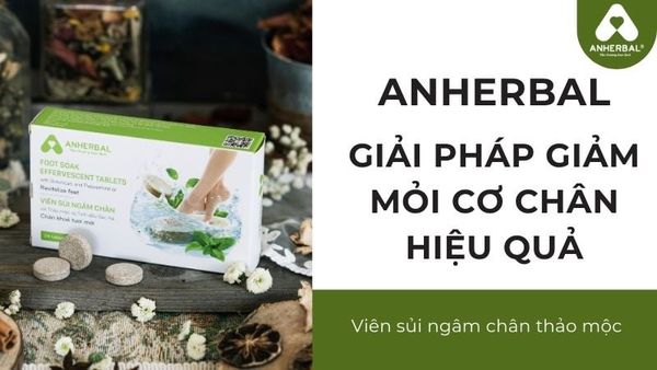 anherbal giải pháp giảm mỏi cơ chân hiệu quả