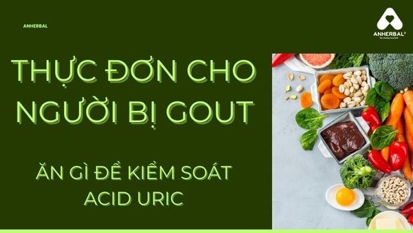 thực đơn cho người bị gout