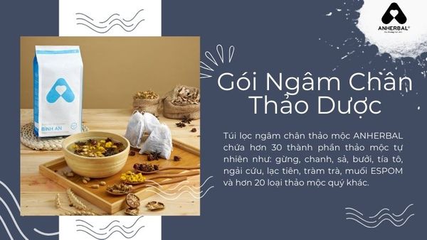 gói túi lọc ngâm chân thảo mộc ANHERBAL