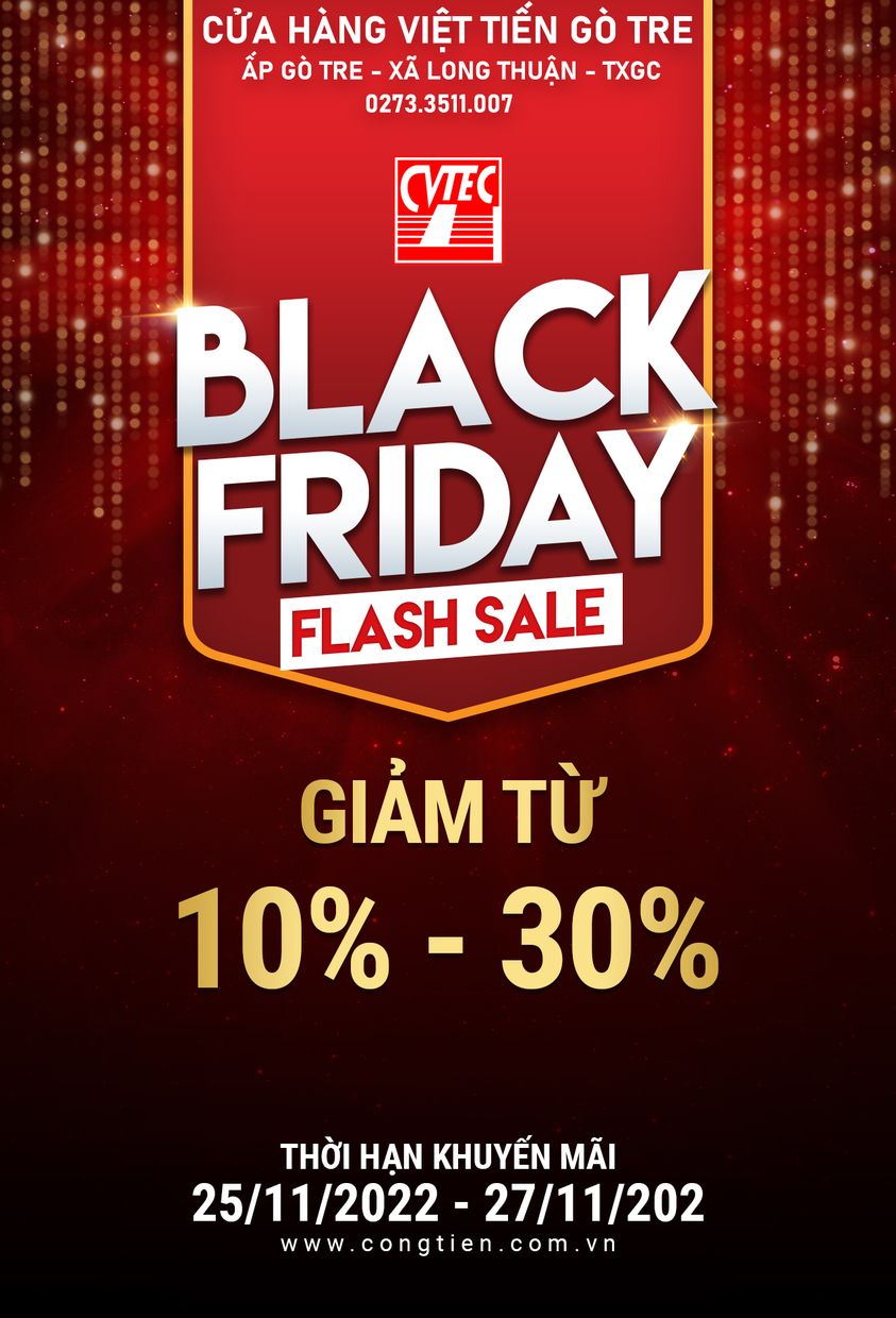 LỊCH LÃM ĐÓN BLACK FRIDAY