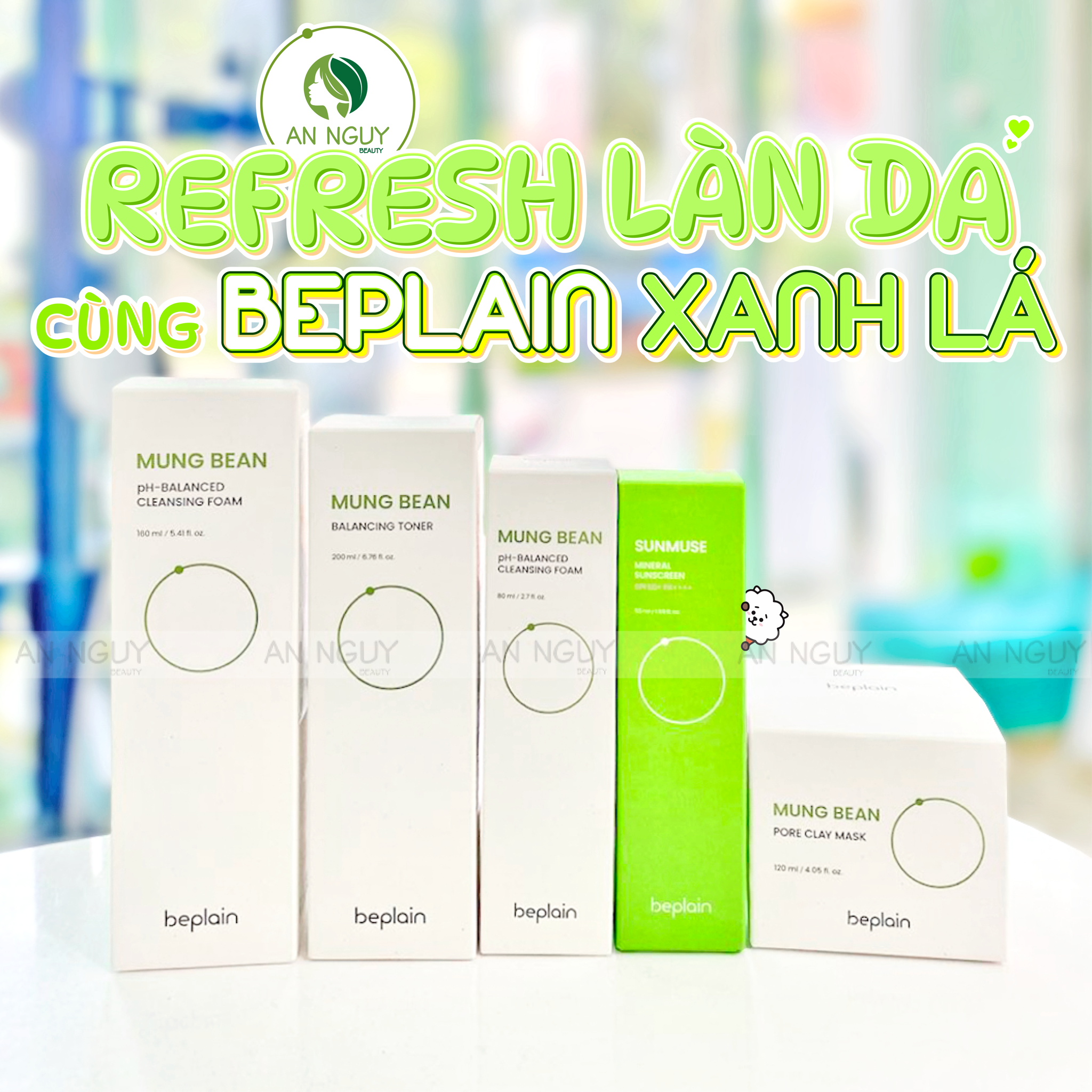 💚REFRESH LÀN DA CÙNG BEPLAIN XANH LÁ💚