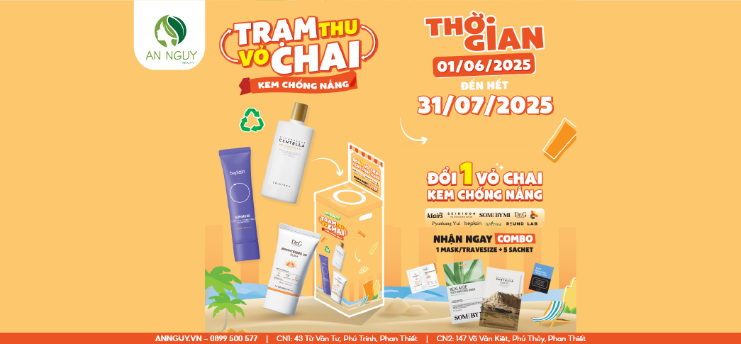 ✨THU GOM VỎ CHAI KEM CHỐNG NẮNG – ĐỔI QUÀ XỊN✨