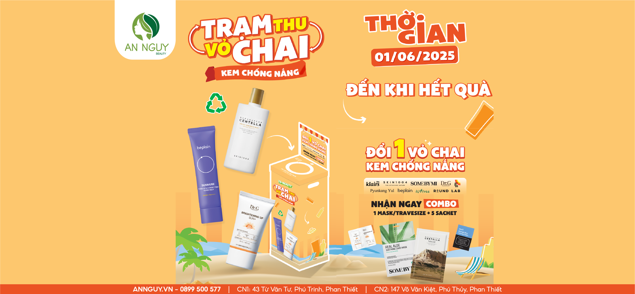 ✨THU GOM VỎ CHAI KEM CHỐNG NẮNG – ĐỔI QUÀ XỊN✨