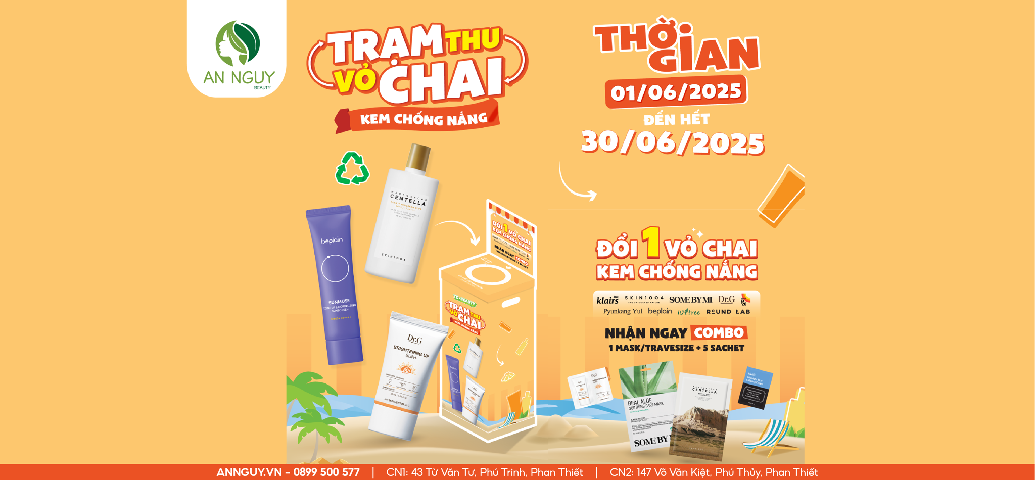✨THU GOM VỎ CHAI KEM CHỐNG NẮNG – ĐỔI QUÀ XỊN✨