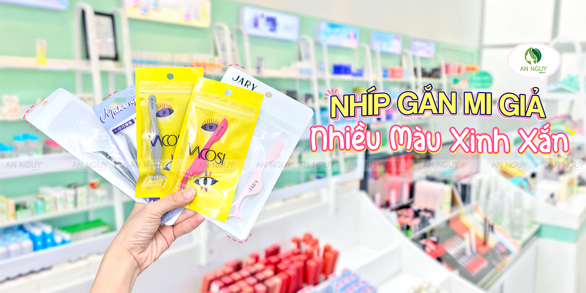 🪄NHÍP GẮN MI GIẢ NHIỀU MÀU XINH XẮN🪄