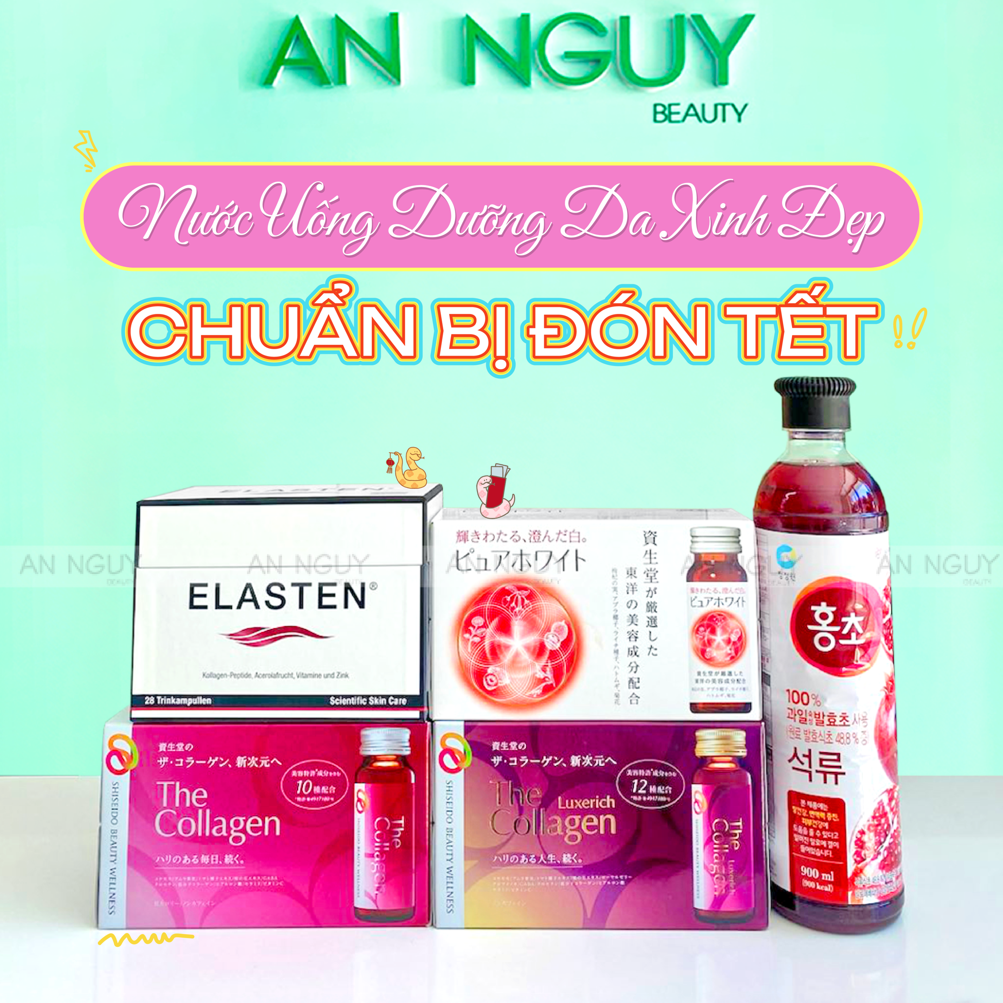 🍹NƯỚC UỐNG DƯỠNG DA XINH ĐẸP💗💃CHUẨN BỊ ĐÓN TẾT🎀