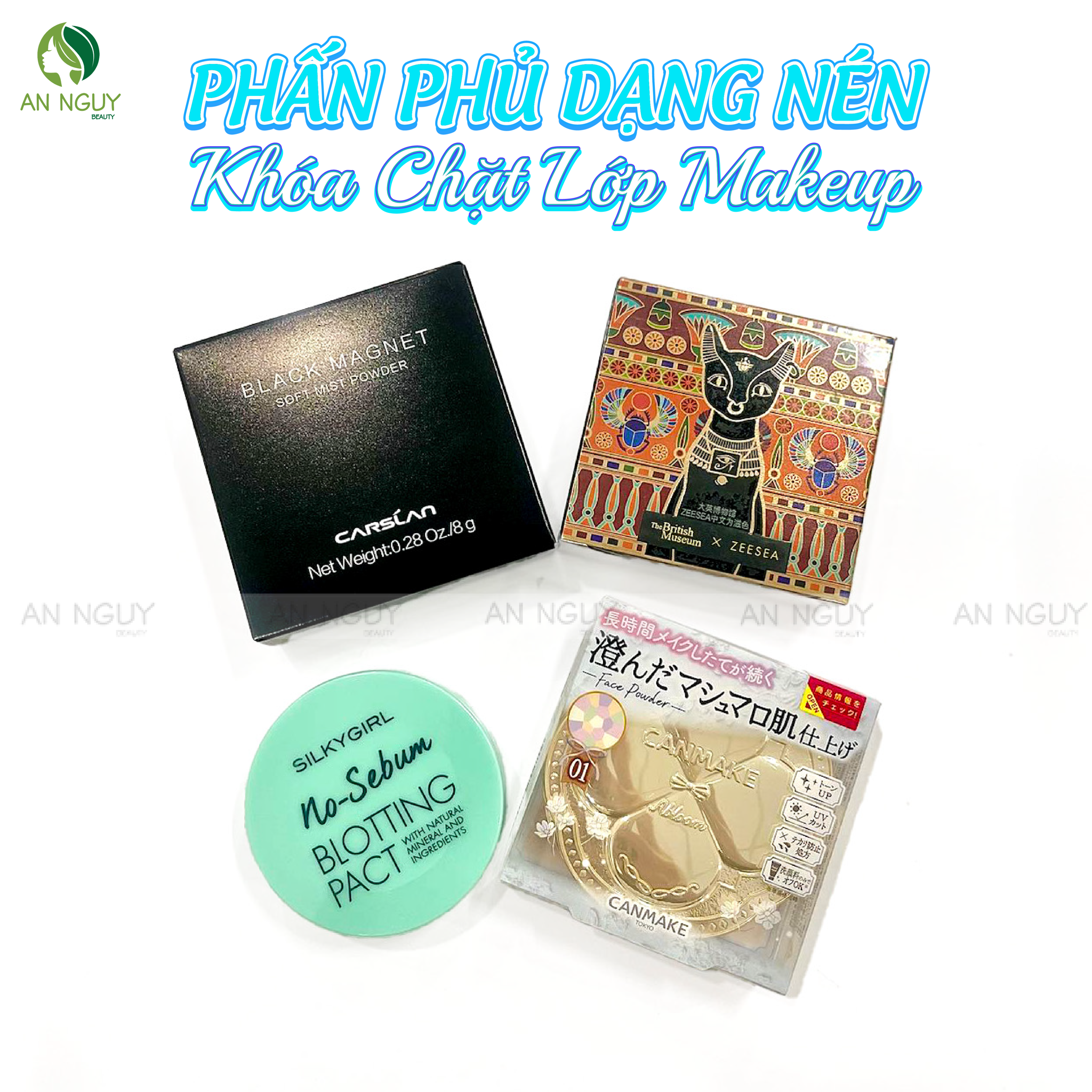 PHẤN PHỦ DẠNG NÉN ☁️ KHÓA CHẶT LỚP MAKEUP✨