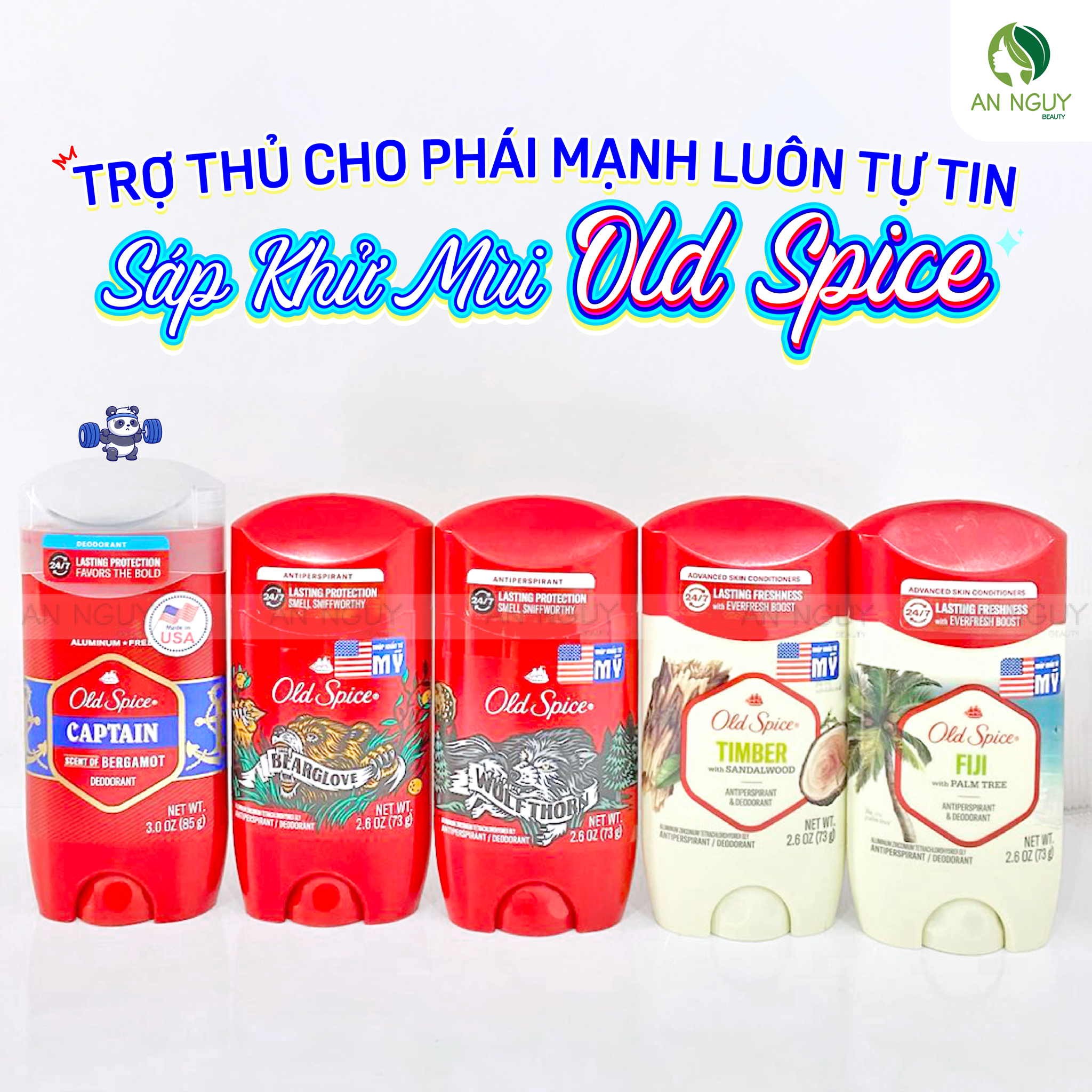 TRỢ THỦ CHO PHÁI MẠNH LUÔN TỰ TIN🚴♂️ 🤾♂️❤️SÁP KHỬ MÙI OLD SPICE💙