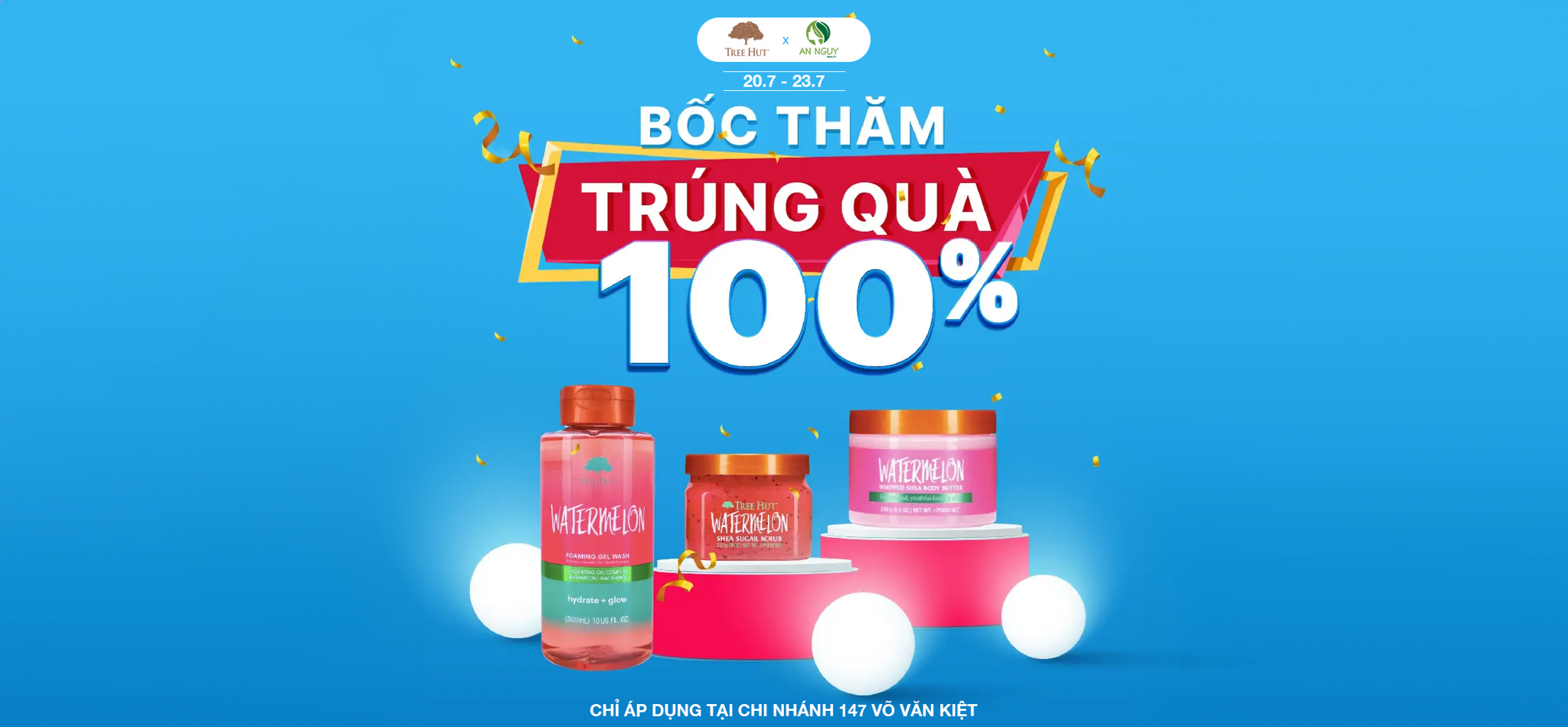 TREE HUT x AN NGỤY BEAUTY 💝BỐC THĂM TRÚNG QUÀ 100%💝