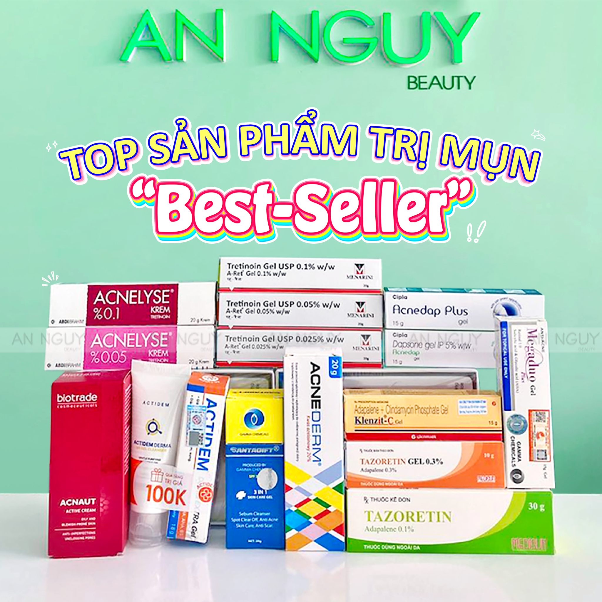 💥 TOP SẢN PHẨM TRỊ MỤN