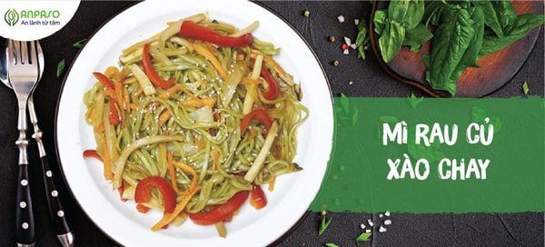 Mì Xào Chay - Mì Rau Củ Xào Chay