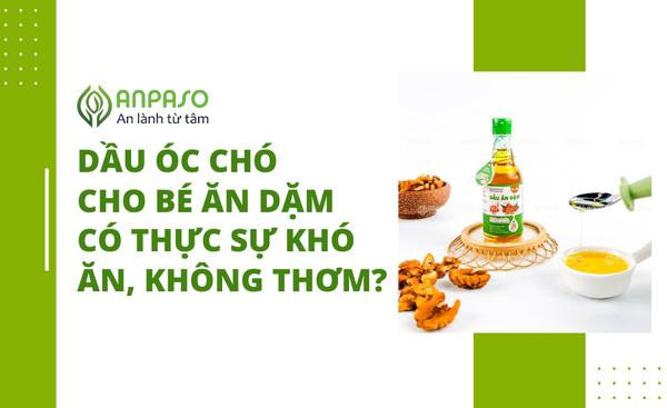 Dầu óc chó cho bé ăn dặm có thực sự khó ăn, không thơm?