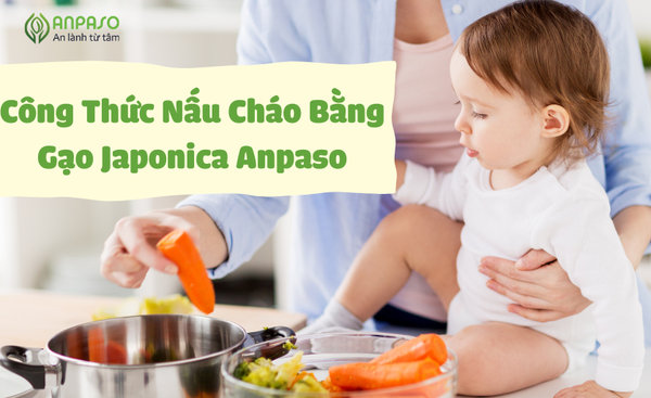 CÔNG THỨC NẤU CHÁO CHO BÉ ĂN DẶM BẰNG GẠO JAPONICA ANPASO (7M+)