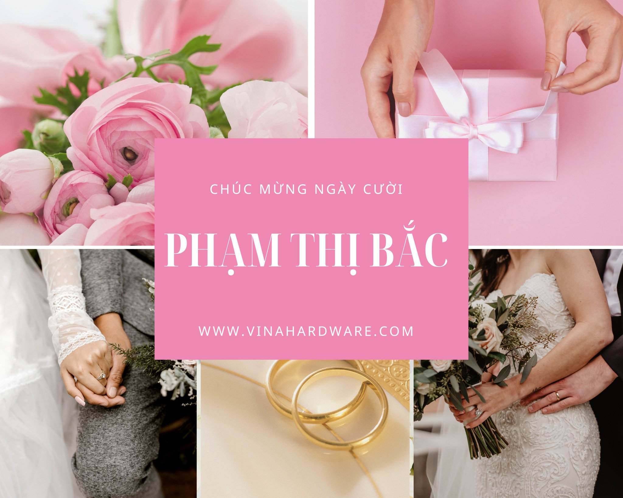 CHÚC MỪNG NGÀY CƯỚI - PHẠM THỊ BẮC