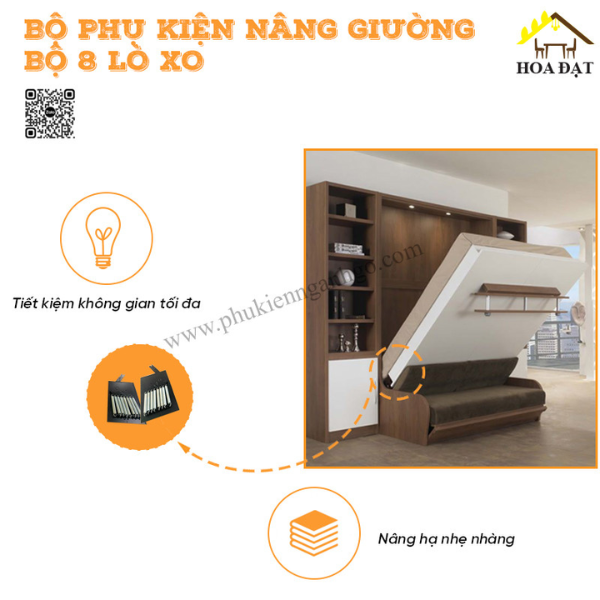 Cung cấp bộ nâng hạ giường 8 lò xo thông minh VNH giá tại xưởng: Phụ kiện nhà ở xã hội