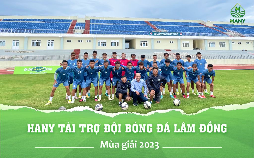 HANY tài trợ đội bóng đá Lâm Đồng mùa giải 2023