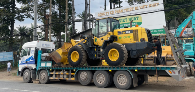 BÀN GIAO XE ĐÀO  ZX330LC-3, VÀ XE XÚC LẬT WA320-7 CHO CÁC NHÀ THẦU THI CÔNG CAO TỐC BẮC NAM