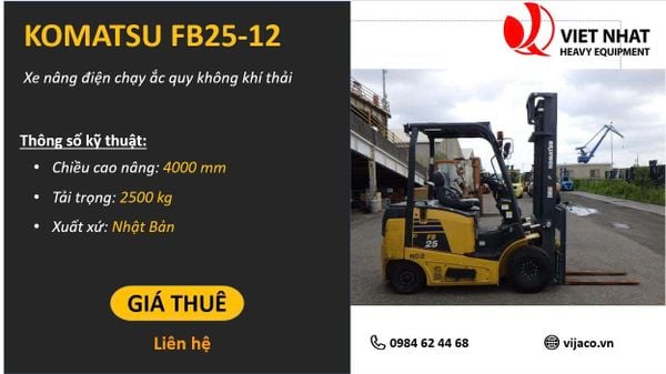 CHO THUÊ XE NÂNG ĐIỆN CŨ NỘI ĐỊA NHẬT – GIẢI PHÁP XANH CHO DOANH NGHIỆP HIỆN ĐẠI