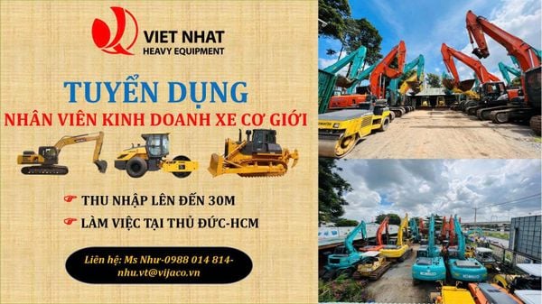 Tuyển Dụng Nhân Viên Kinh Doanh xe Cơ Giới