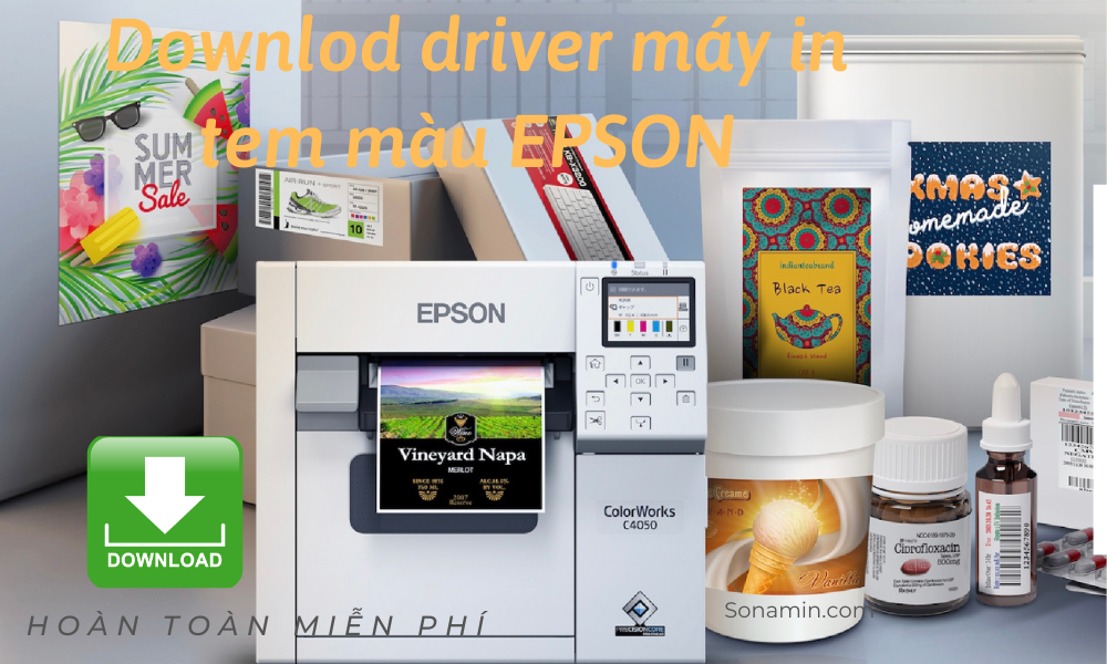 Download driver máy in tem màu Epson color work ( C3510, C4050, C7510, C6500)